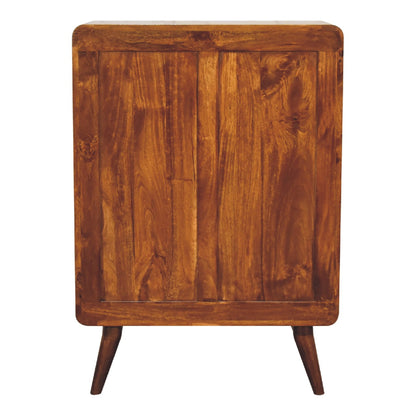 2 over 3 curved chestnut chest