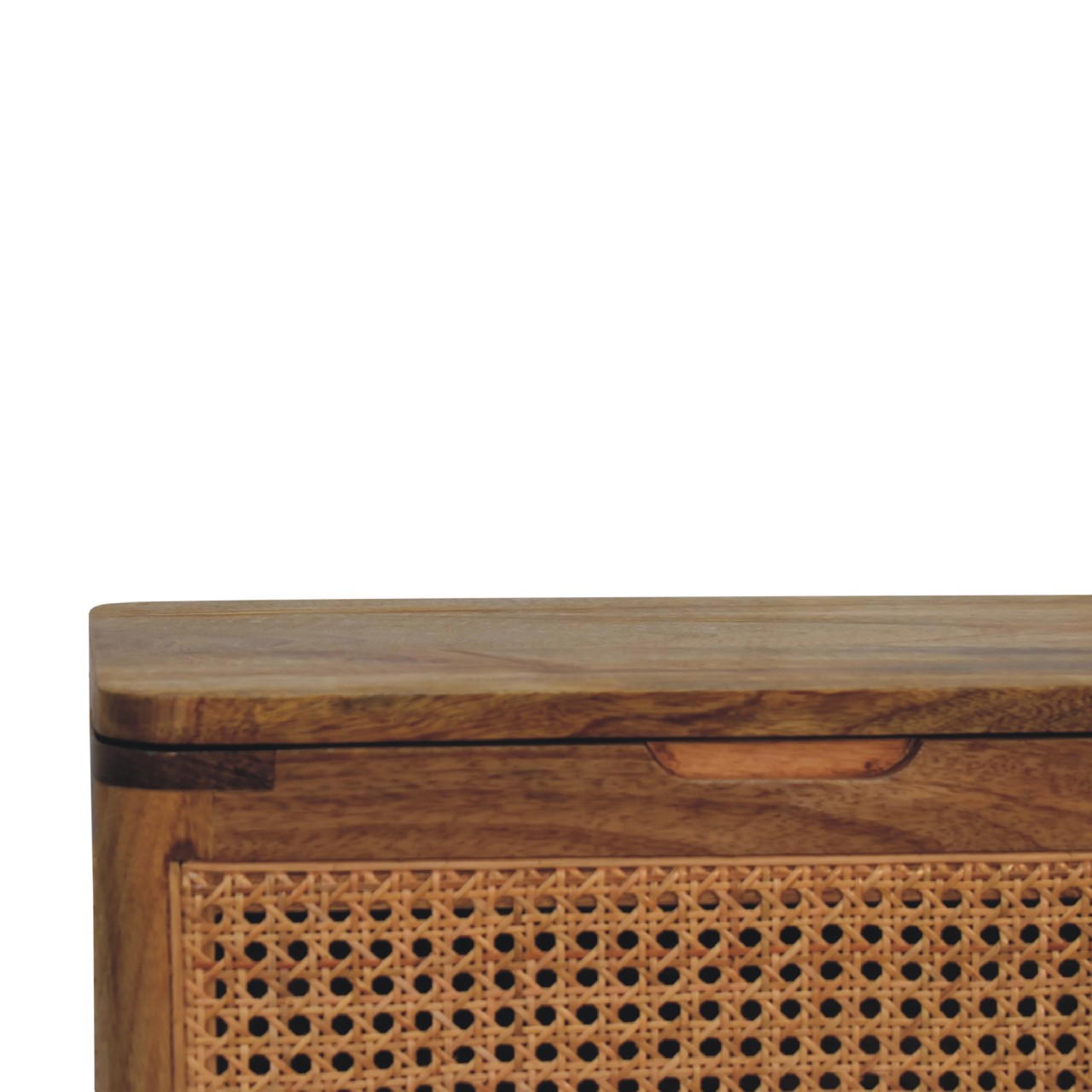 woven lid up storage stool