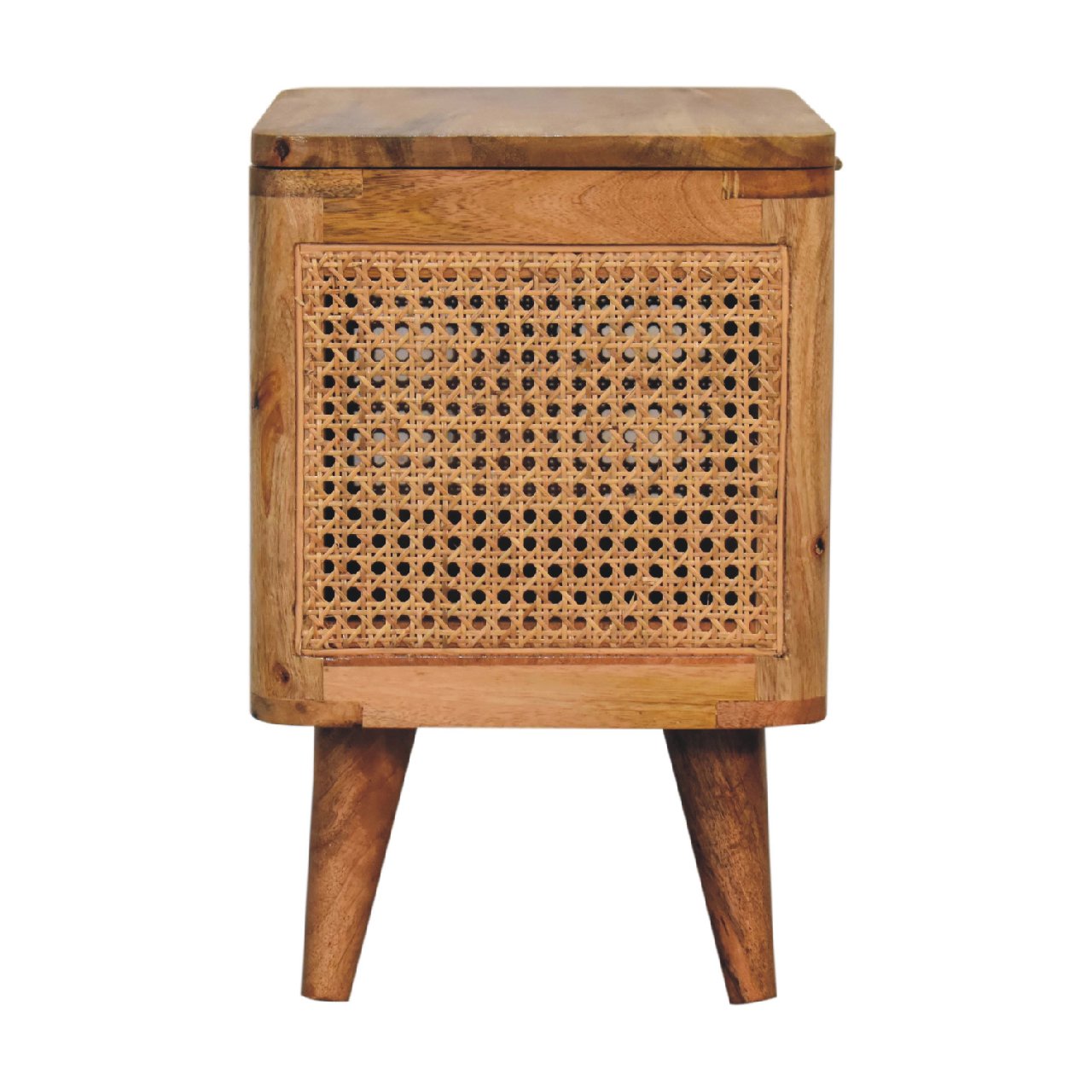 woven lid up storage stool