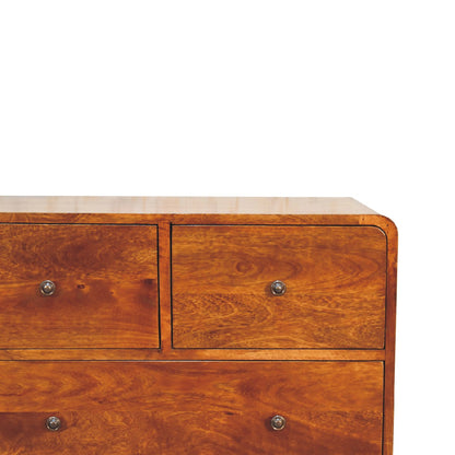 2 over 2 curved chesnut chest