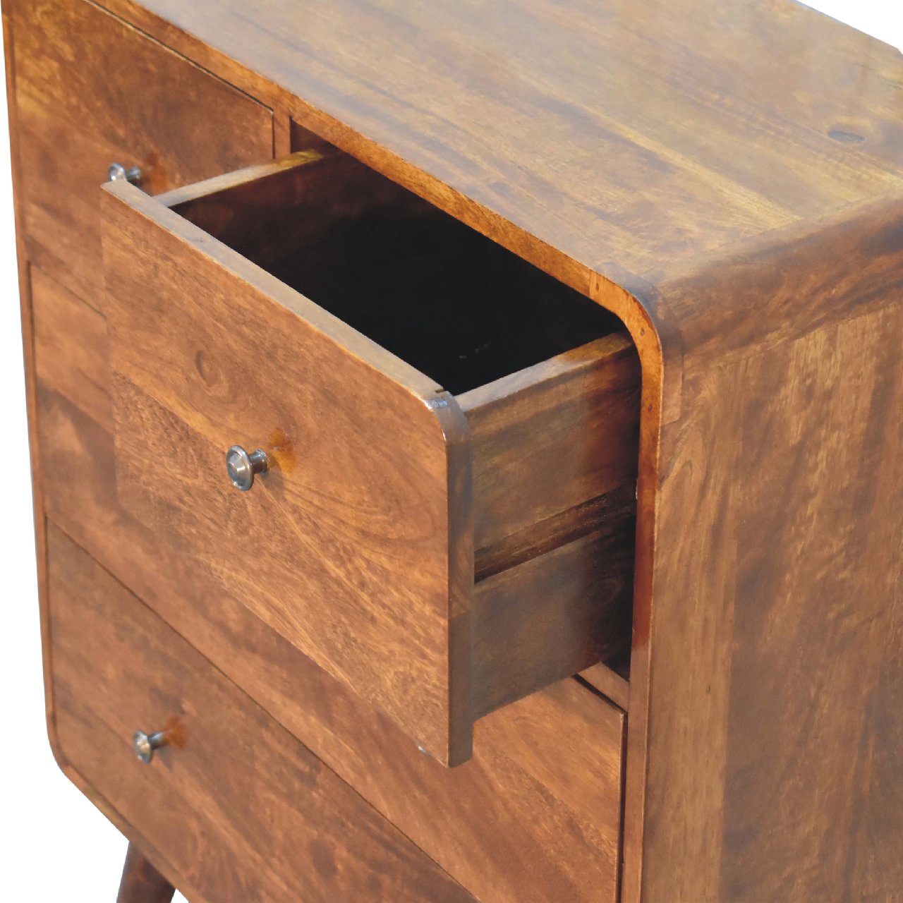 2 over 2 curved chesnut chest