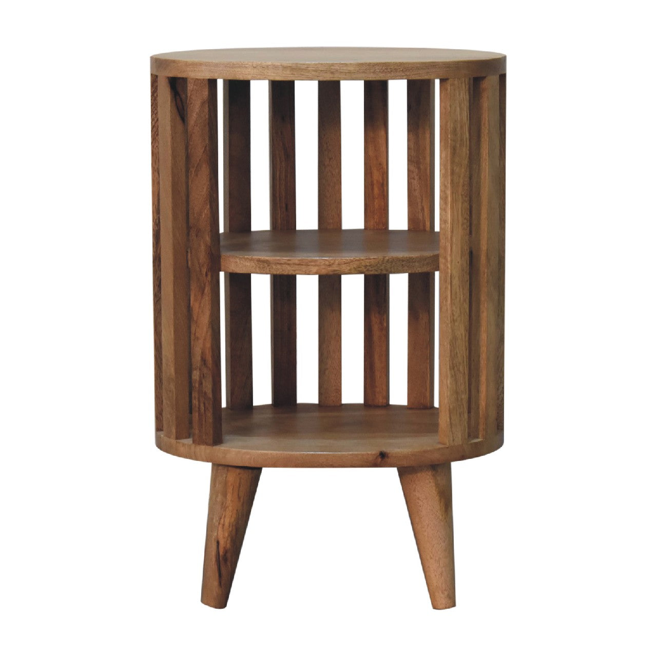 ariella double shelf bedside