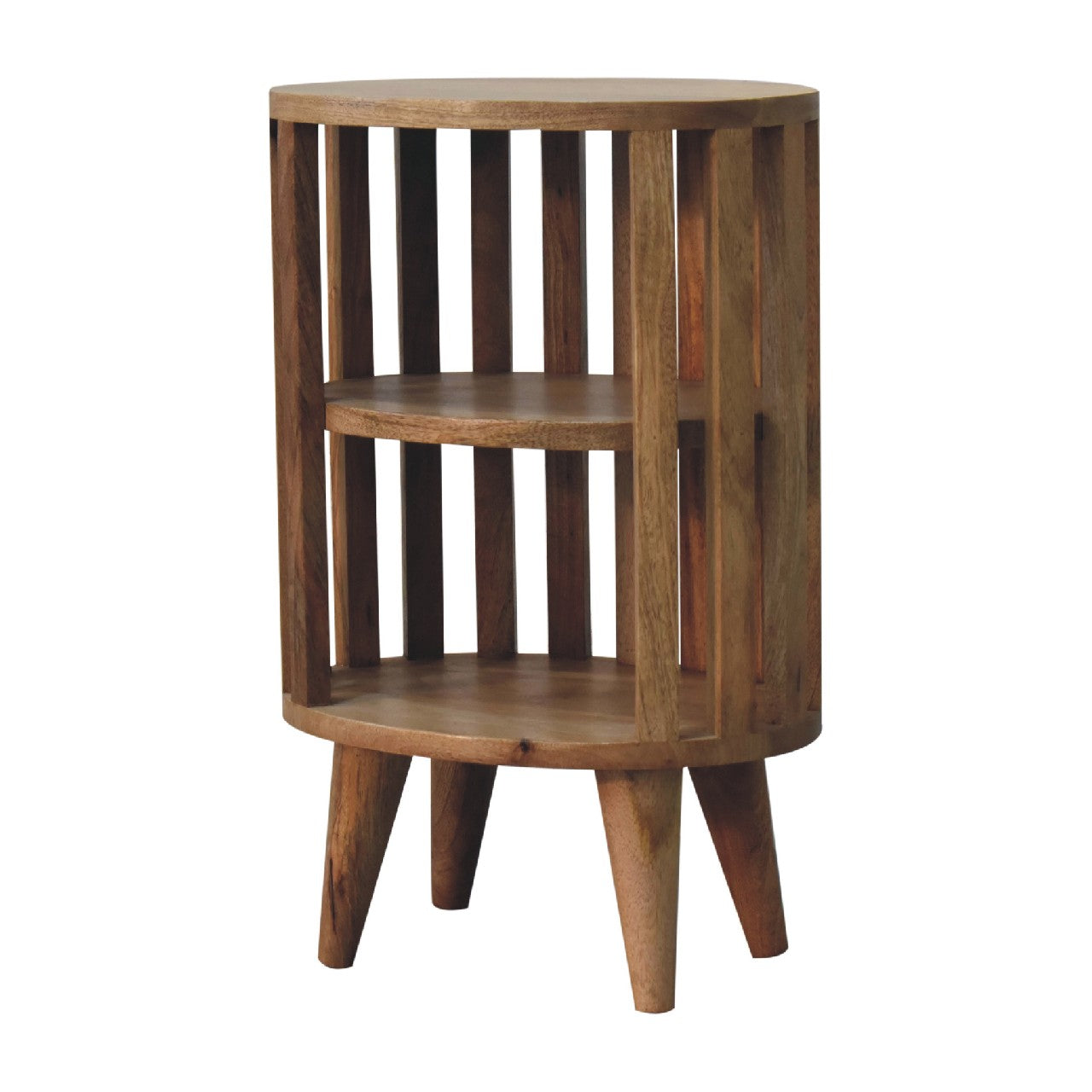 ariella double shelf bedside