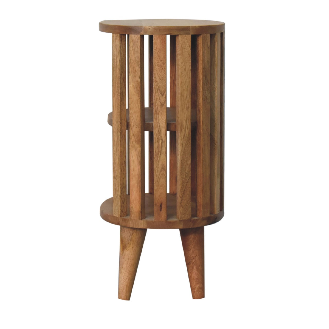 ariella double shelf bedside
