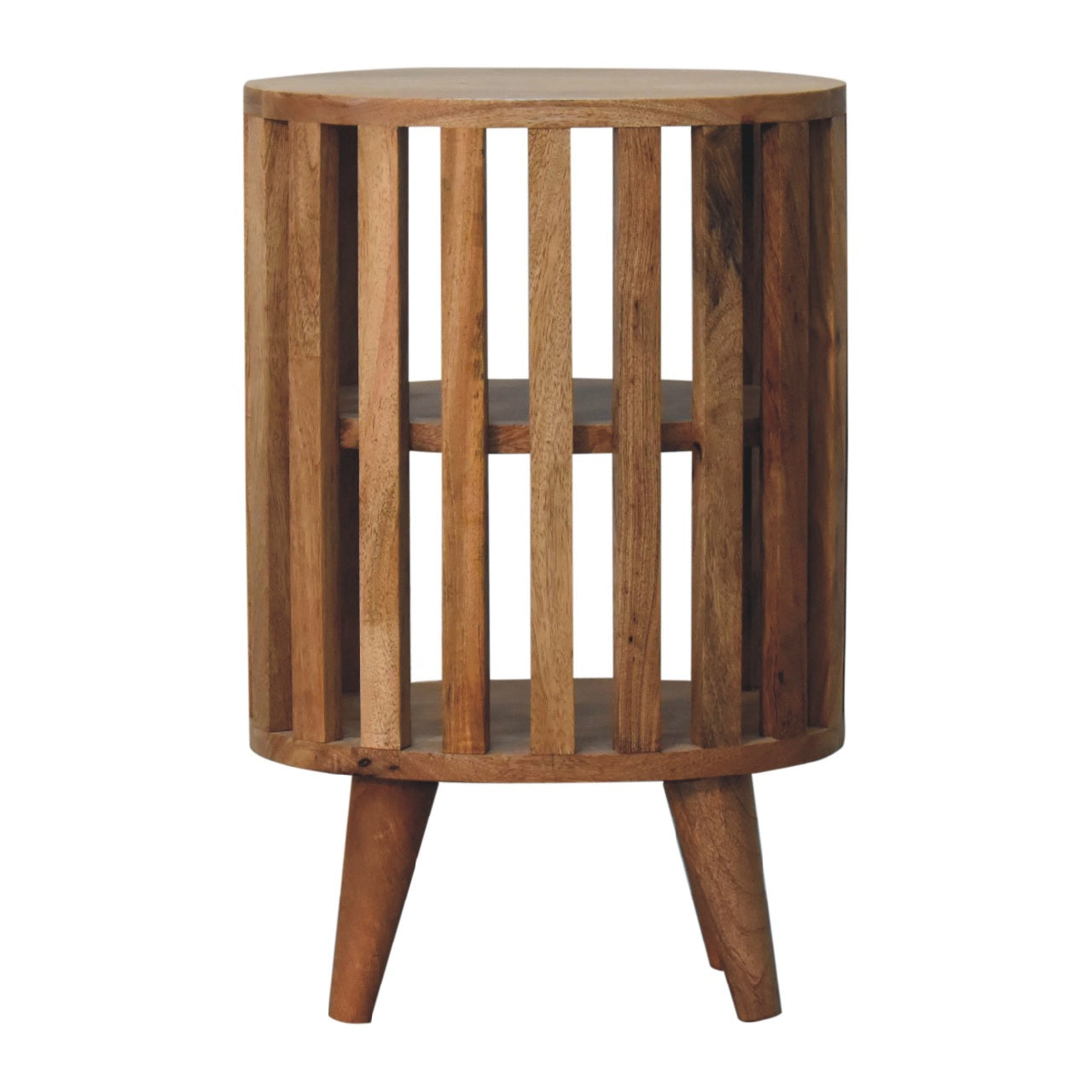 ariella double shelf bedside