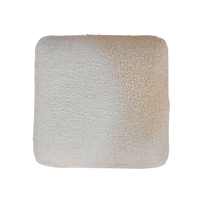 boucle cream squoval bench