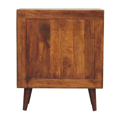 chestnut pineapple carved chest