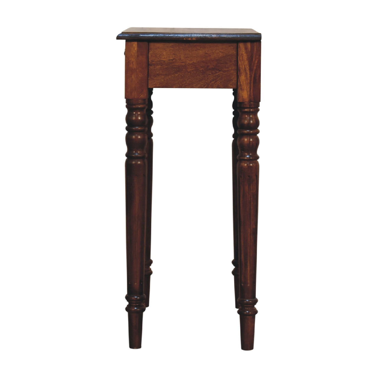 chestnut turned leg writing desk