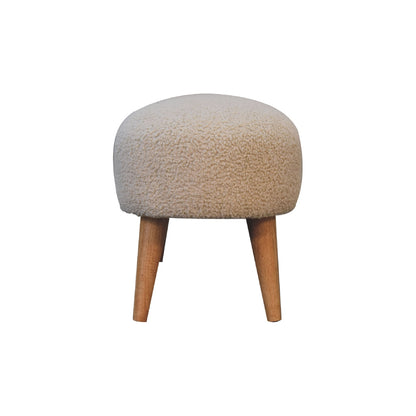 boucle hallway bench