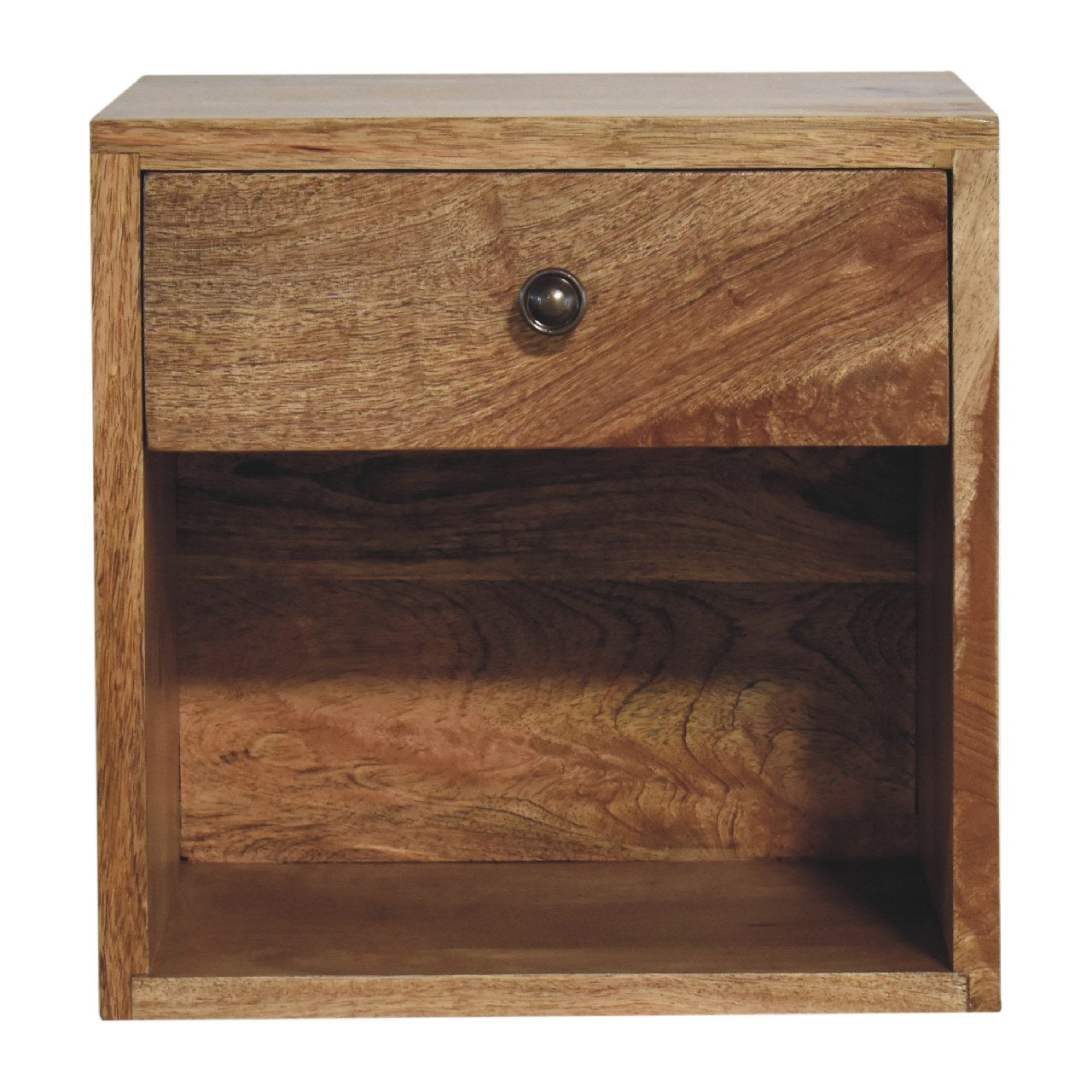 wall mounted mini classic oak ish bedside