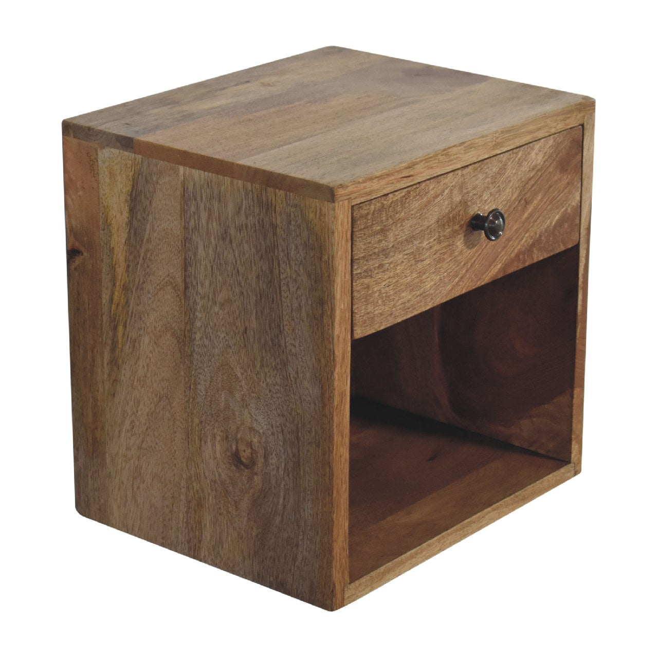 wall mounted mini classic oak ish bedside