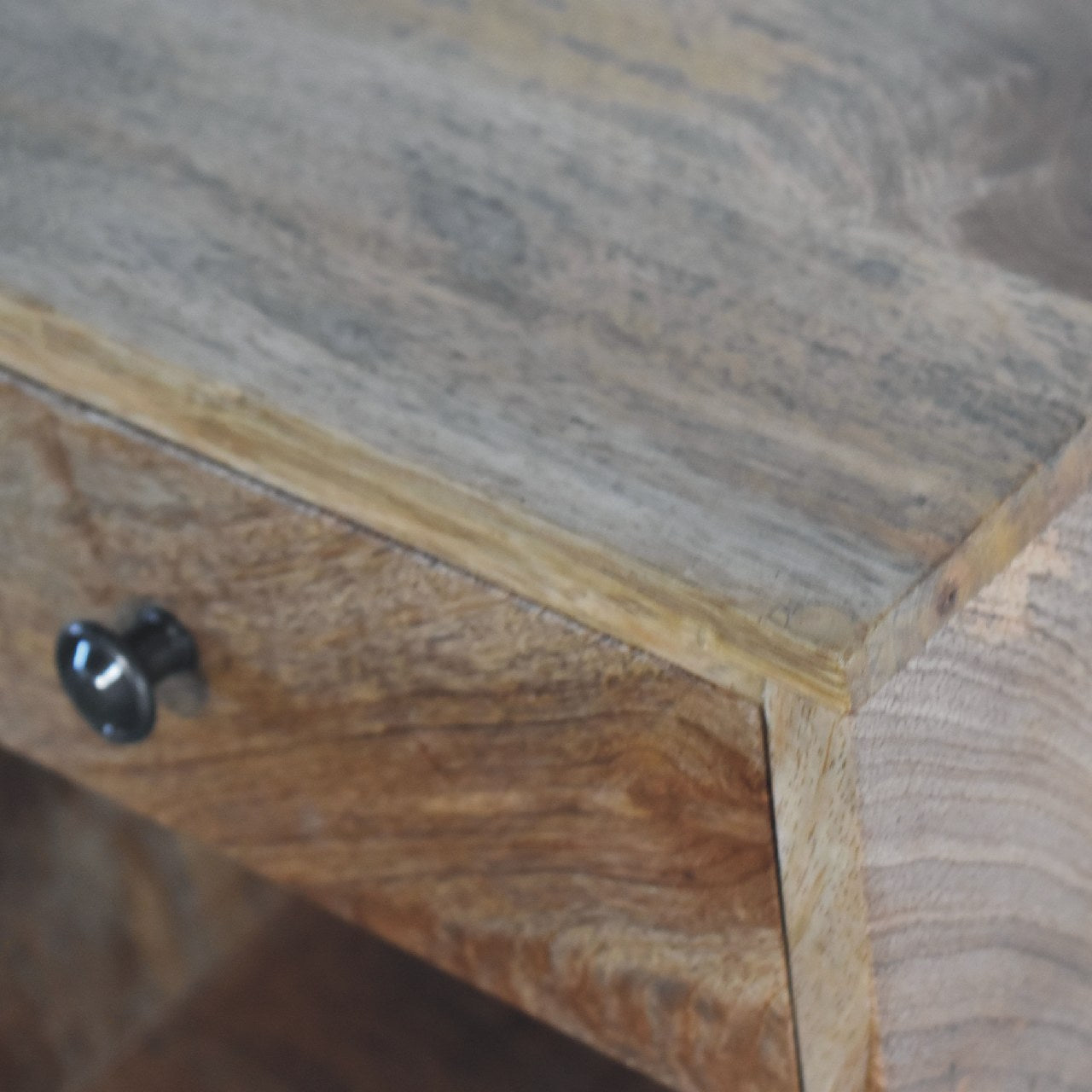 wall mounted mini classic oak ish bedside