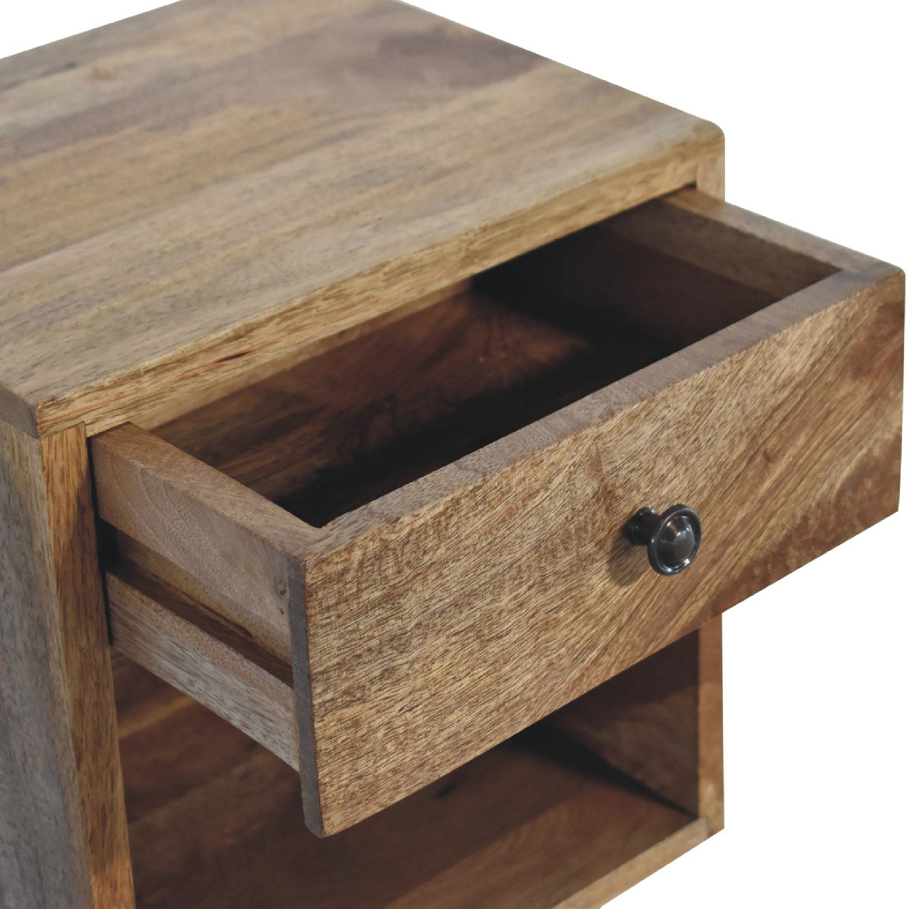 wall mounted mini classic oak ish bedside