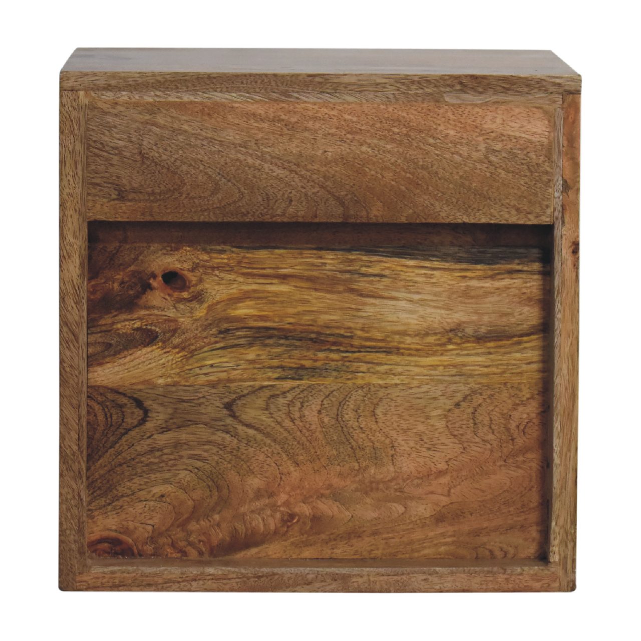 wall mounted mini classic oak ish bedside