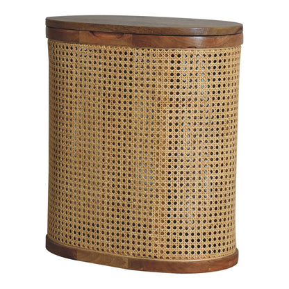 rattan lid up storage stool