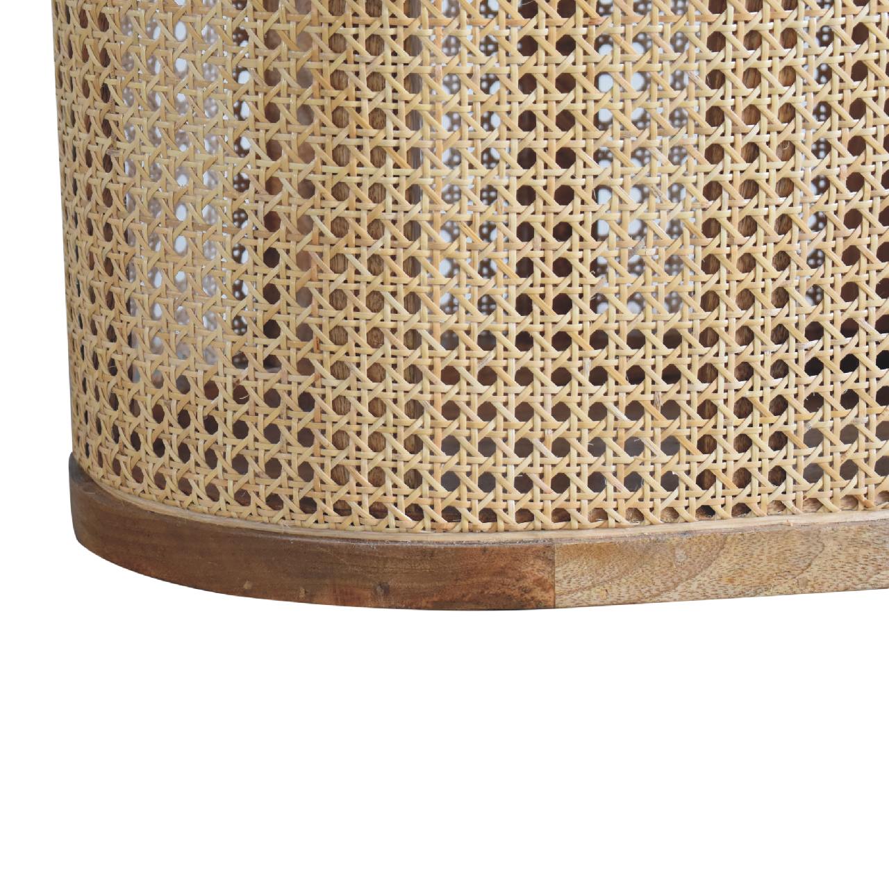 rattan lid up storage stool