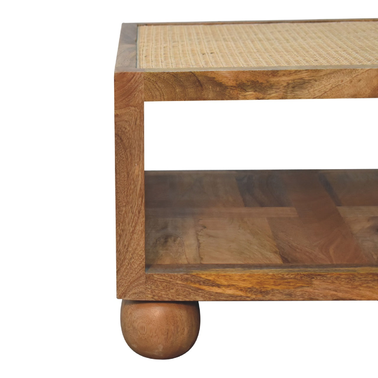 small rattan coffee table