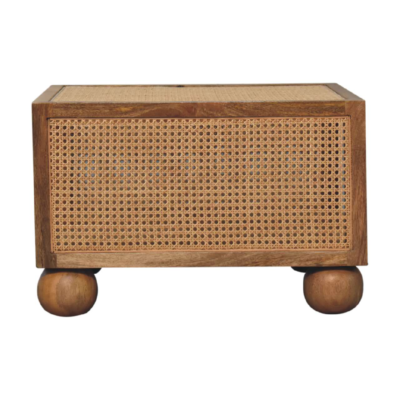 small rattan coffee table