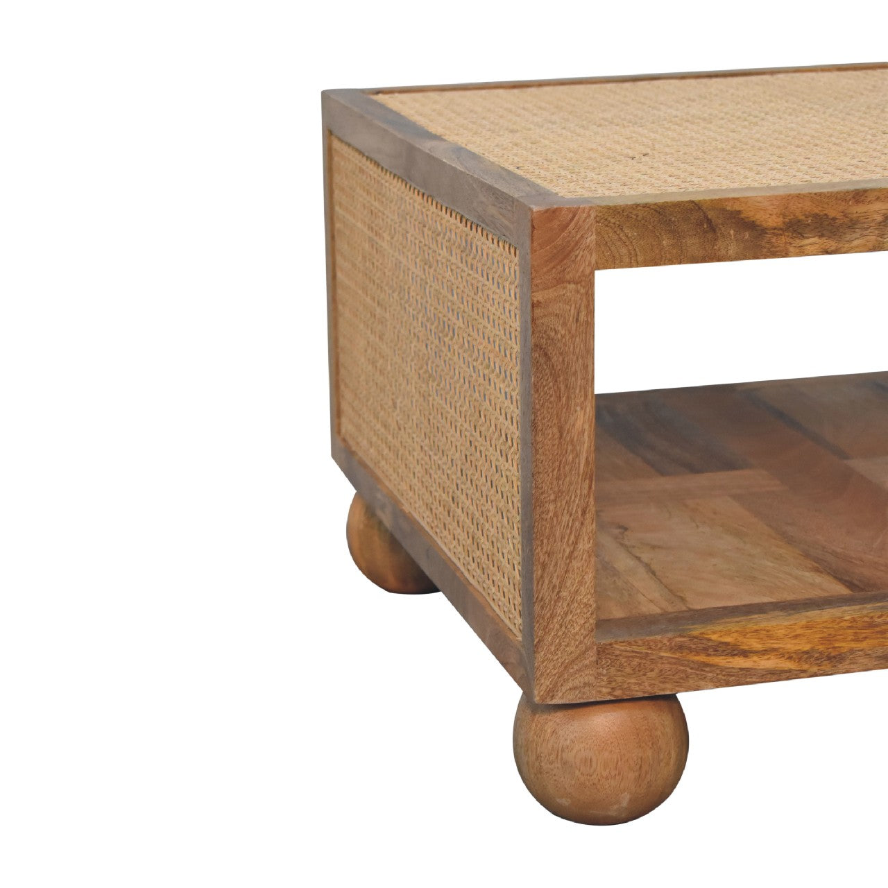 small rattan coffee table