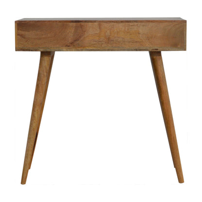 Solid Wood Tile Carved Console Table