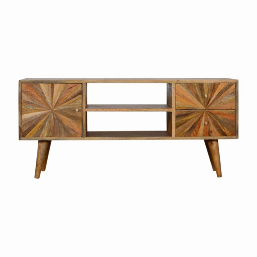 Solid Wood Sunrise Entertainment Unit