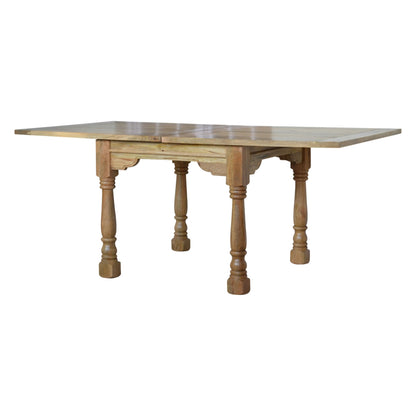 Solid Wood Granary Royale Extendable Turned Leg Dining Table