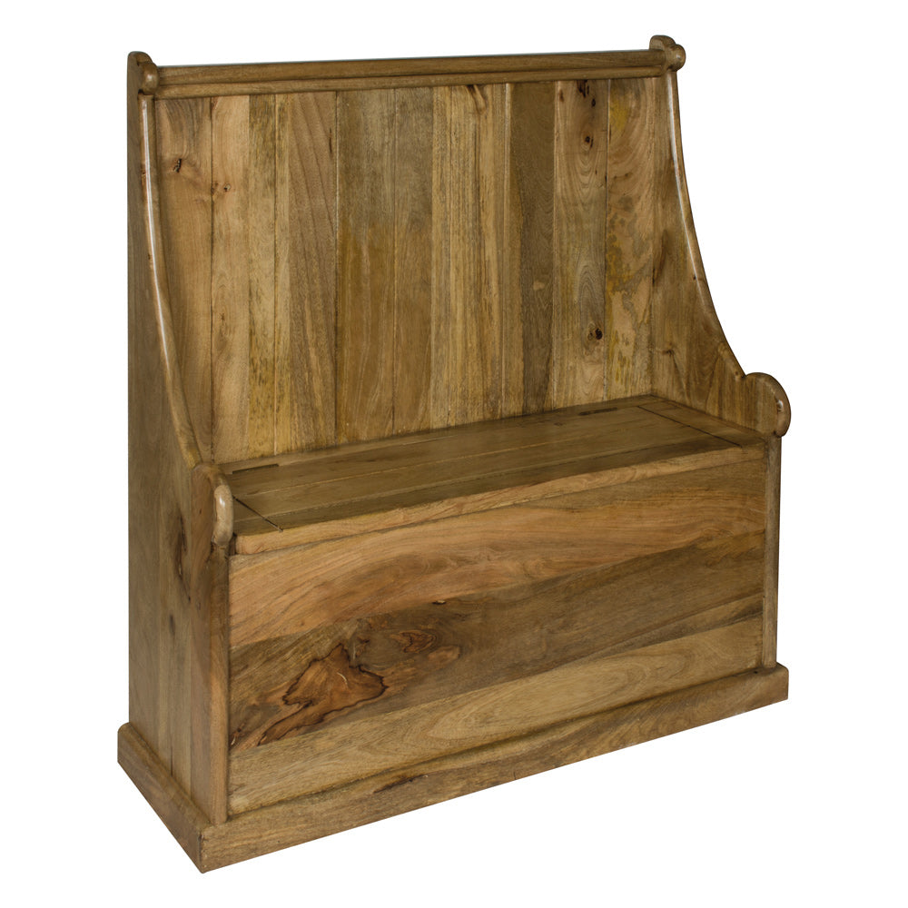 Solid Wood Granary Royale Monk Bench 2
