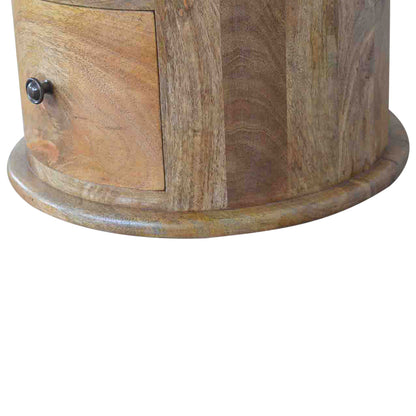 Solid Wood 3 Drawer Slim Drum Chest