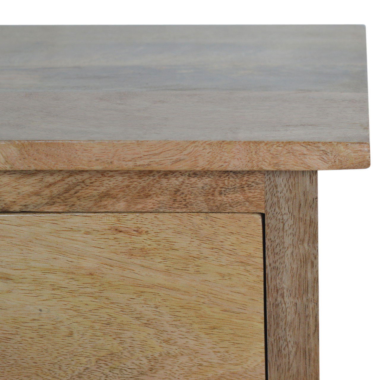 Solid Wood Nordic Style 2 Drawer Bedside