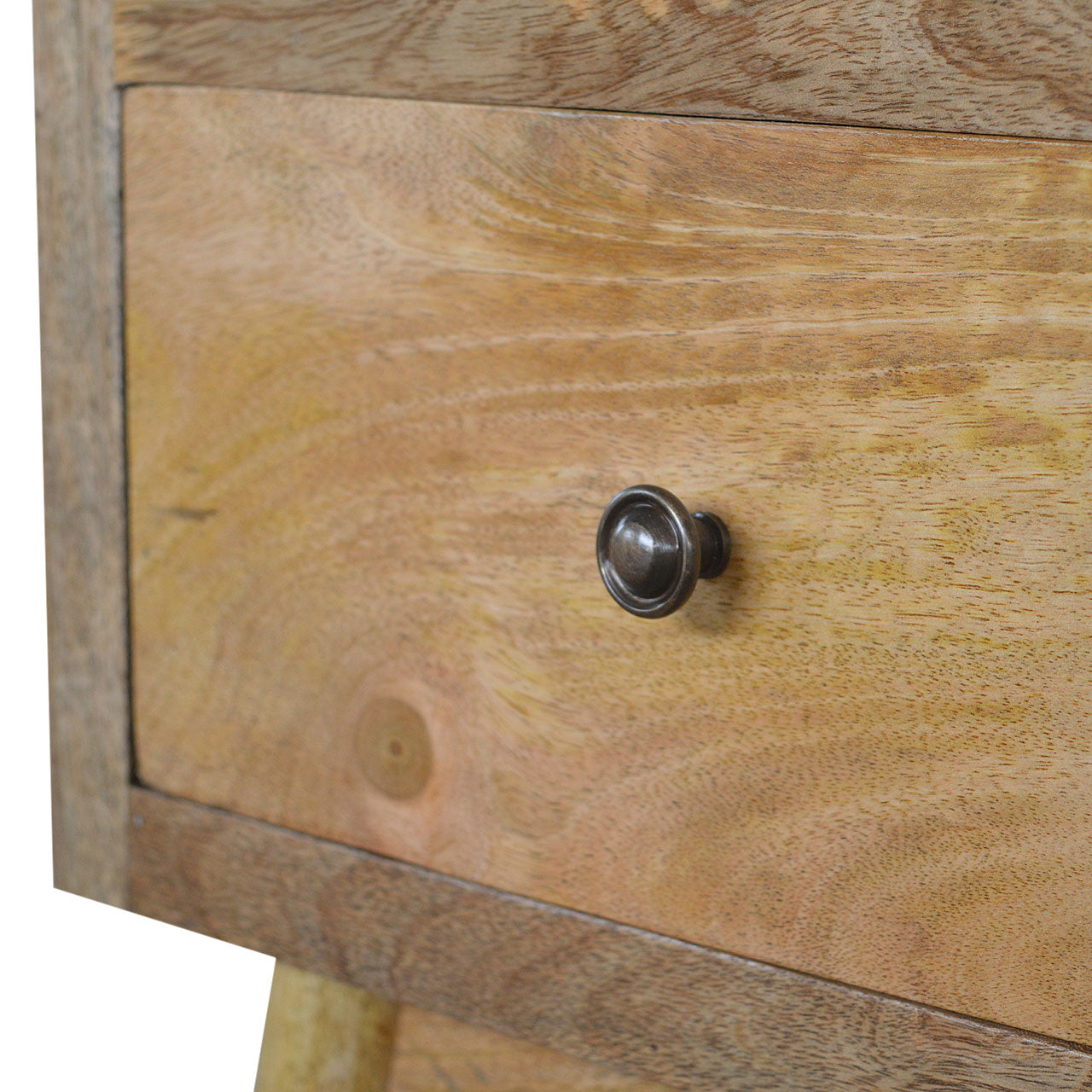 Solid Wood Nordic Style 2 Drawer Bedside