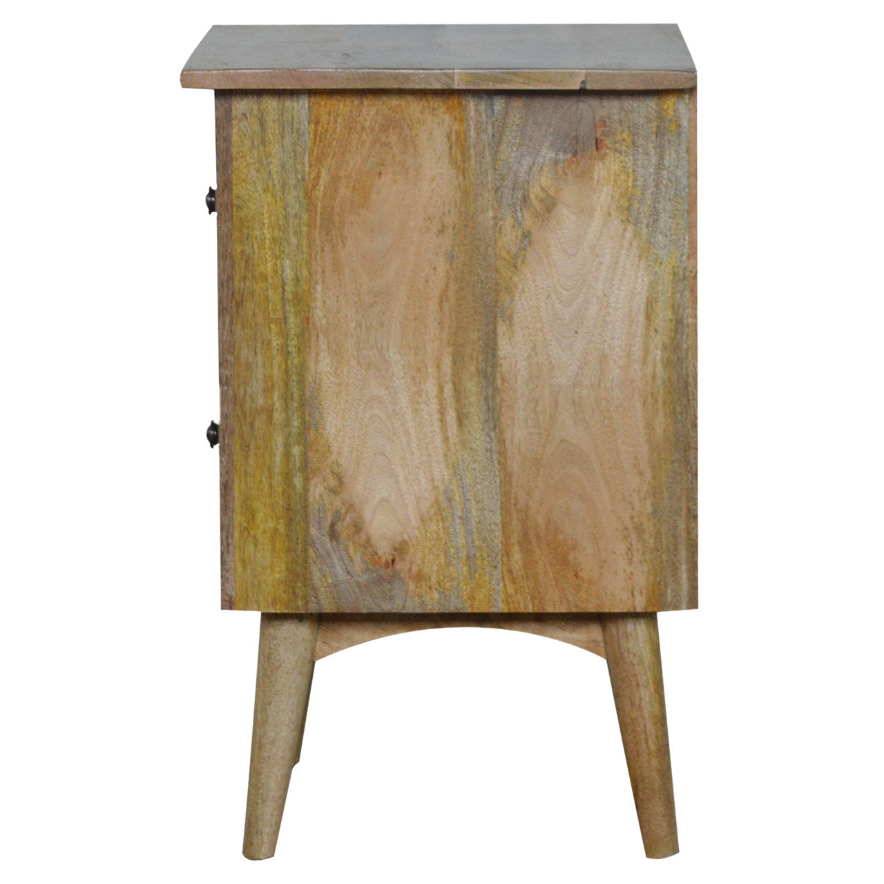 Solid Wood Nordic Style 2 Drawer Bedside