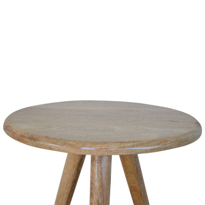 Solid Wood Round Tripod Stool