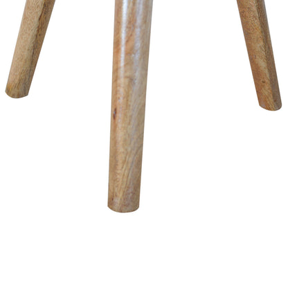 Solid Wood Round Tripod Stool