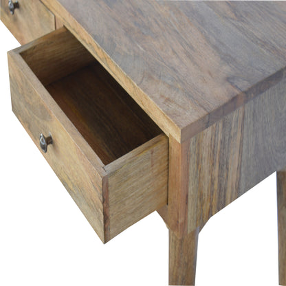 Solid Wood 3 Drawer Nordic Style Console Table