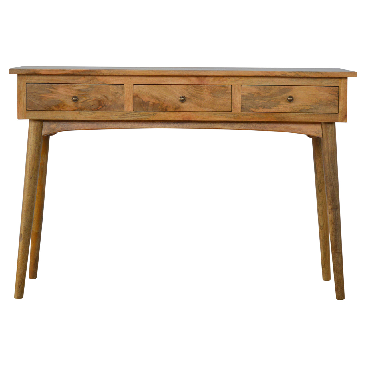 Solid Wood 3 Drawer Nordic Style Console Table