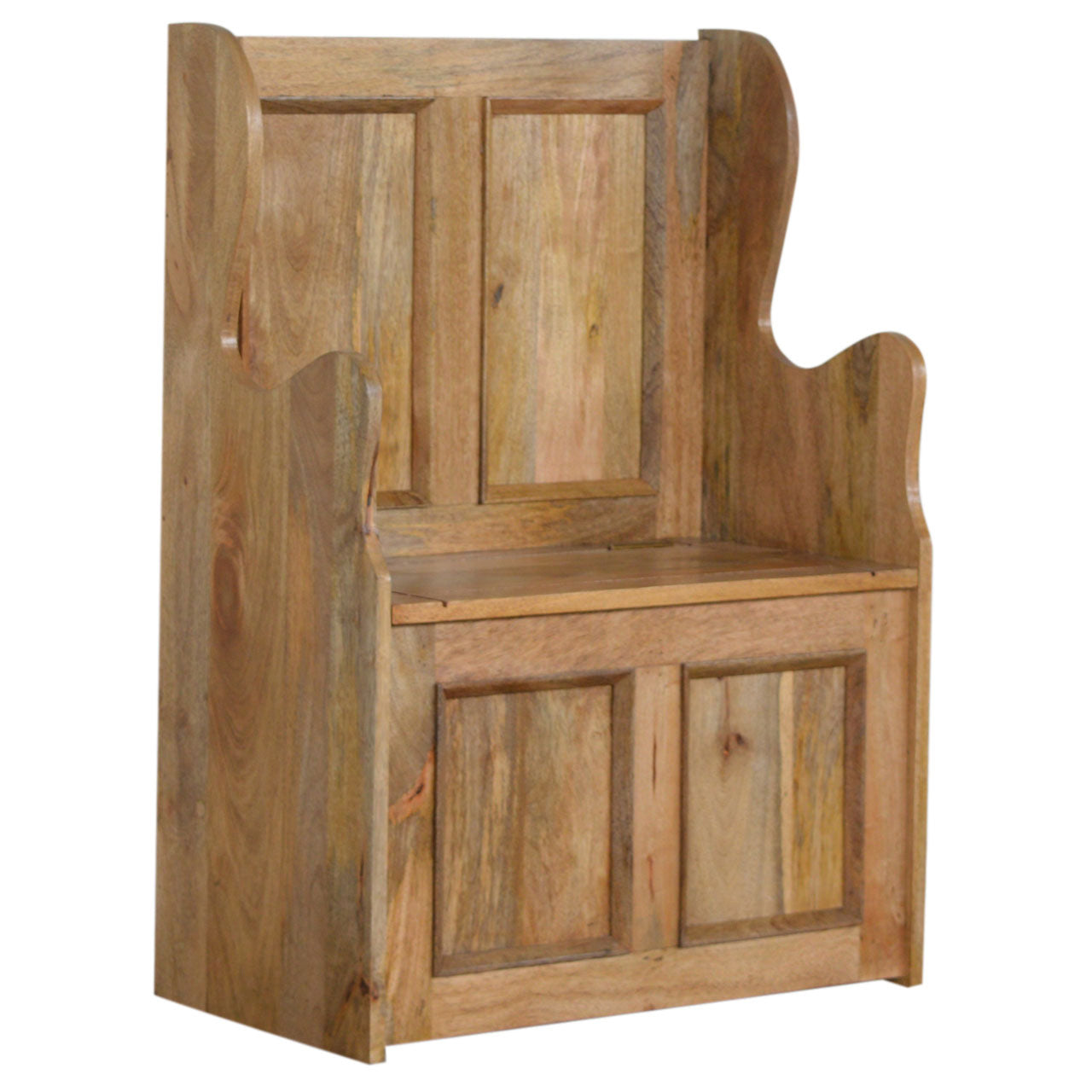 Solid Wood Granary Royale Monk Storage Bench