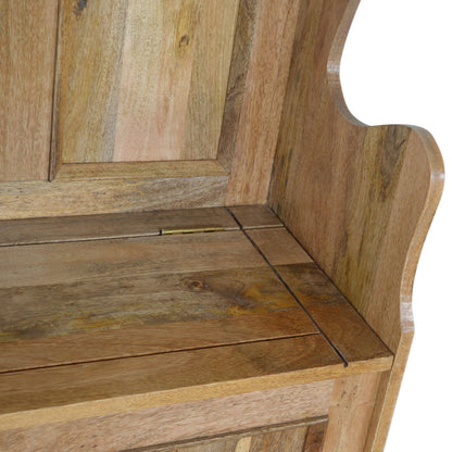 Solid Wood Granary Royale Monk Storage Bench
