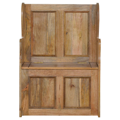 Solid Wood Granary Royale Monk Storage Bench