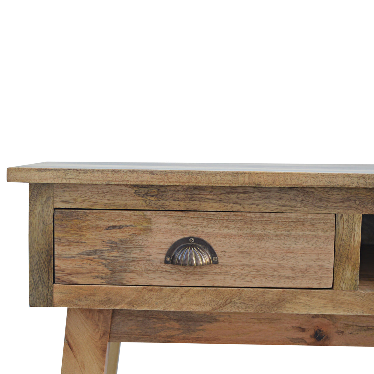 Solid Wood Solid Wood Writing Desk with 2 Drawers