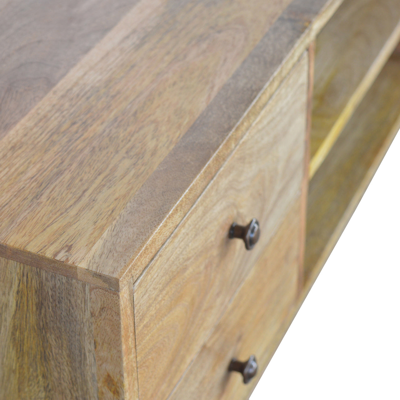 Solid Wood Nordic TV Stand With 4 Drawers