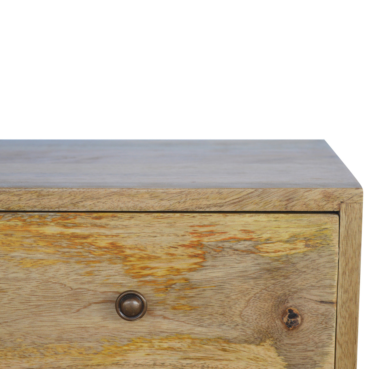 Solid Wood Nordic TV Stand With 4 Drawers
