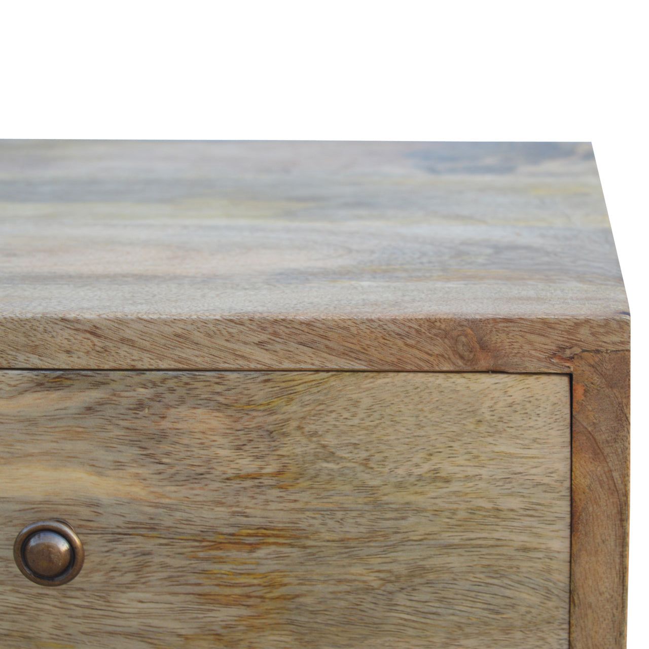 Solid Wood Nordic Style 4 Drawer Petite Bedside