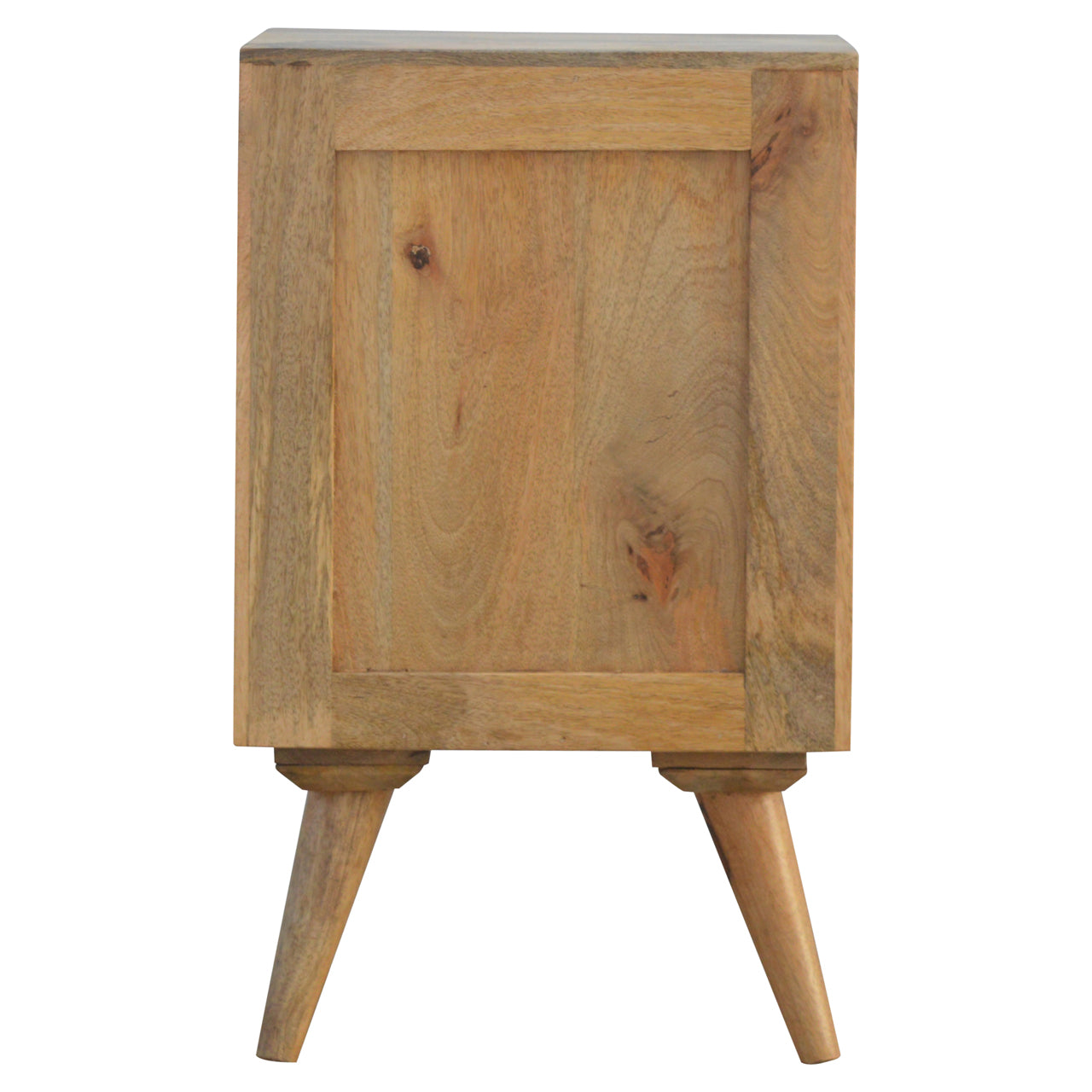 Solid Wood Nordic Style 4 Drawer Petite Bedside