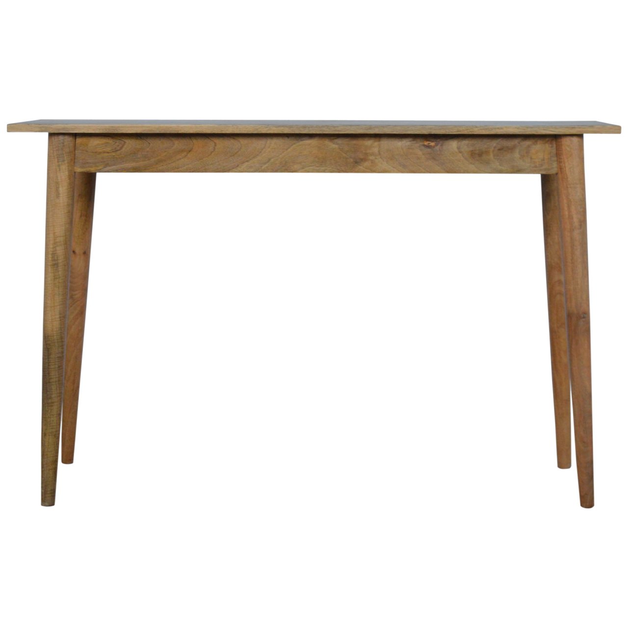 Solid Wood Nordic Style Writing Desk with 2 Drawers