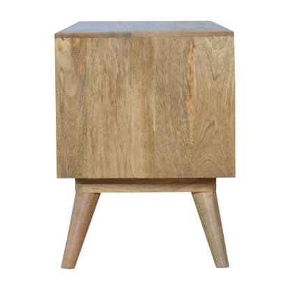 Solid Wood 4 Grey Hand painted Drawer TV Stand