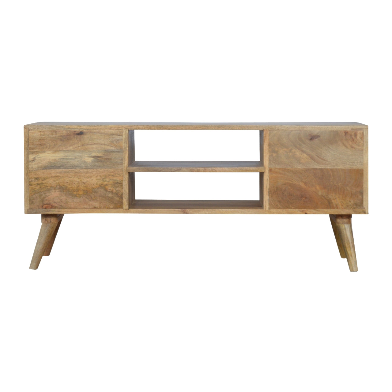 Solid Wood 4 Grey Hand painted Drawer TV Stand