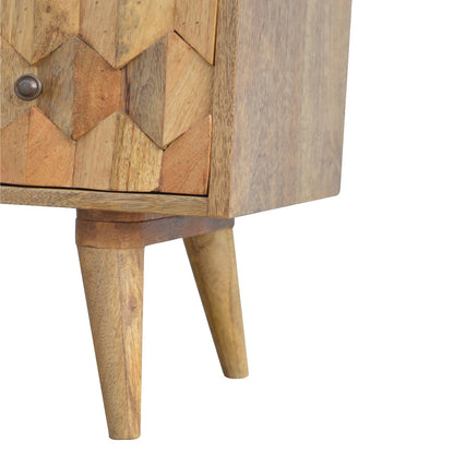 Solid Wood Pineapple Carved Chest