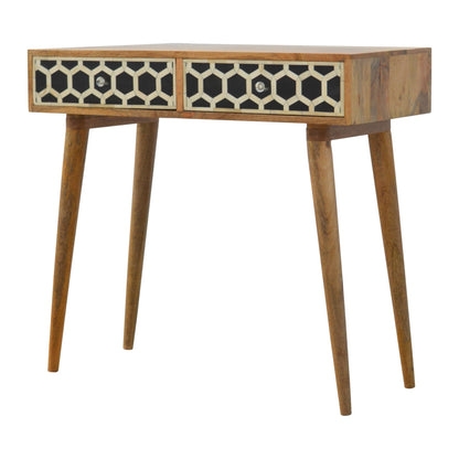 Solid Wood Bone Inlay Console Table