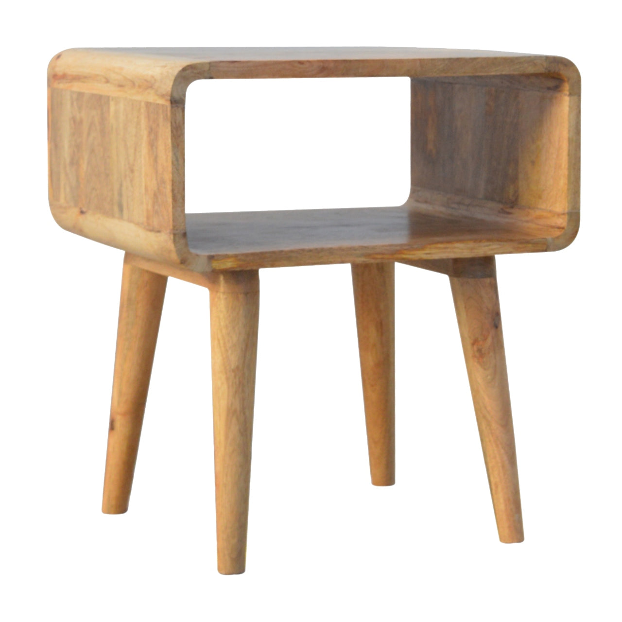 Solid Wood Nordic Style Open Bedside
