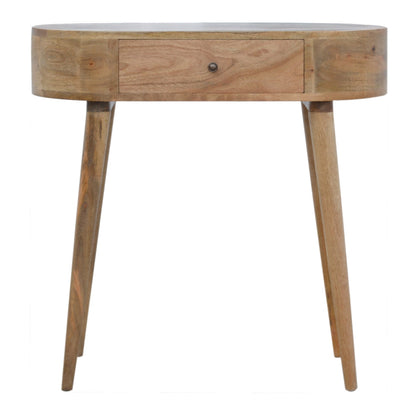 Solid Wood Rounded Console Table